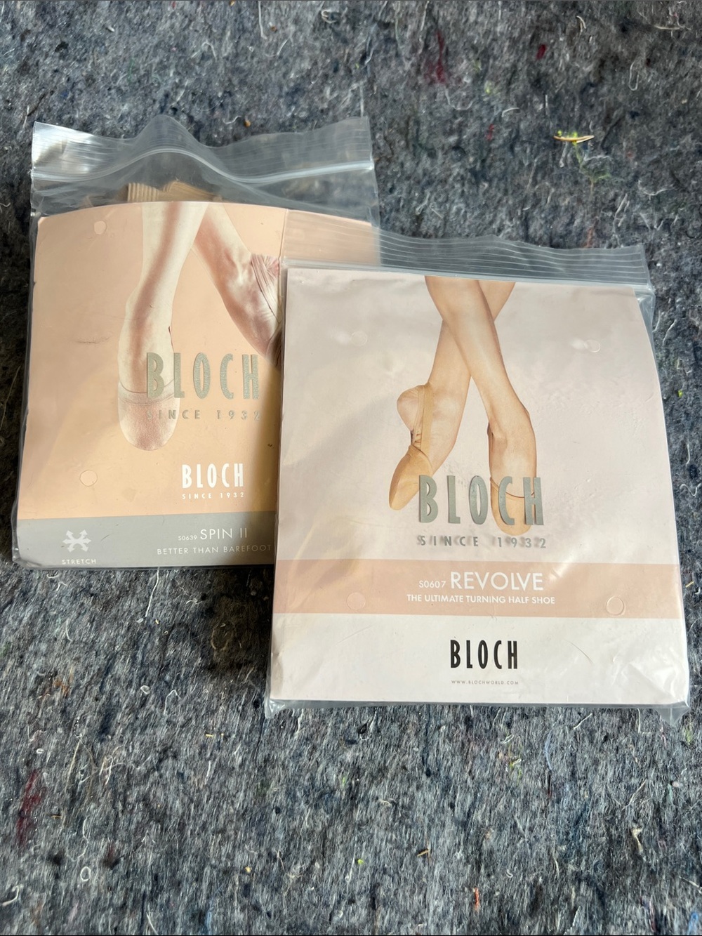 Bloch Half-Sole Dance Shoes in Nude/Beige - Revolve & Spin II